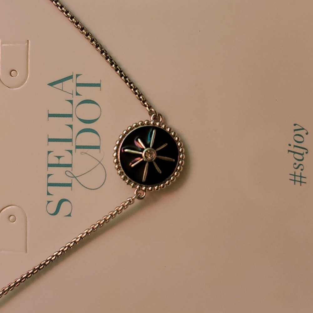 Stella & Dot Payton Bracelet Black/Silver